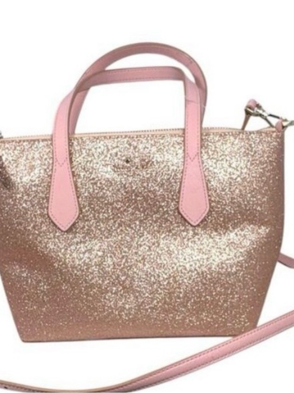 kate spade Pink Glitter Mini Tote with Removable Strap